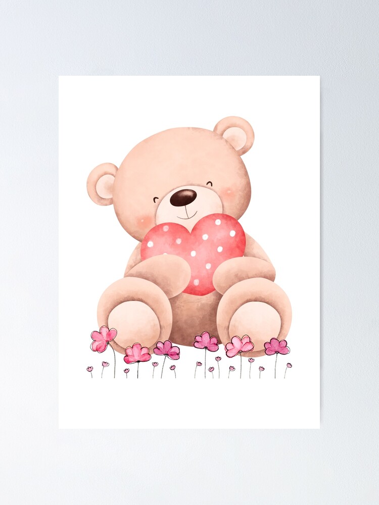 Print on Demand Small Plush Teddy Bear with Tee