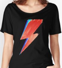 Camiseta ancha para mujer David Bowie Lightning