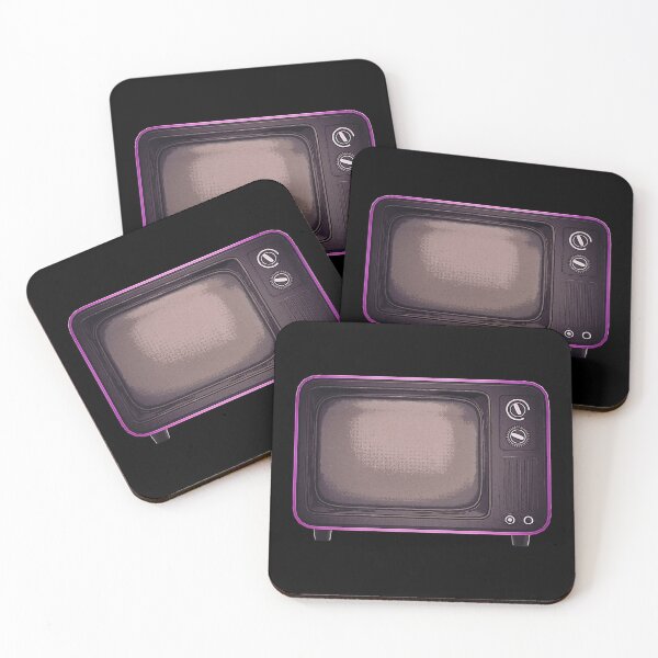 Item preview, No Signal TV - Retro Television - turn off the TV - fuchsia designed and sold by PeterADesign.