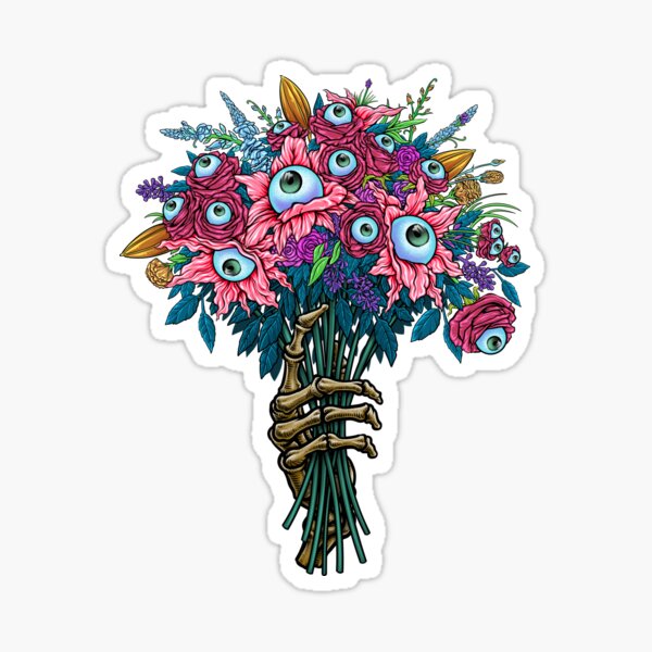 Item preview, spooky eyeball monster bouquet designed and sold by Winya.