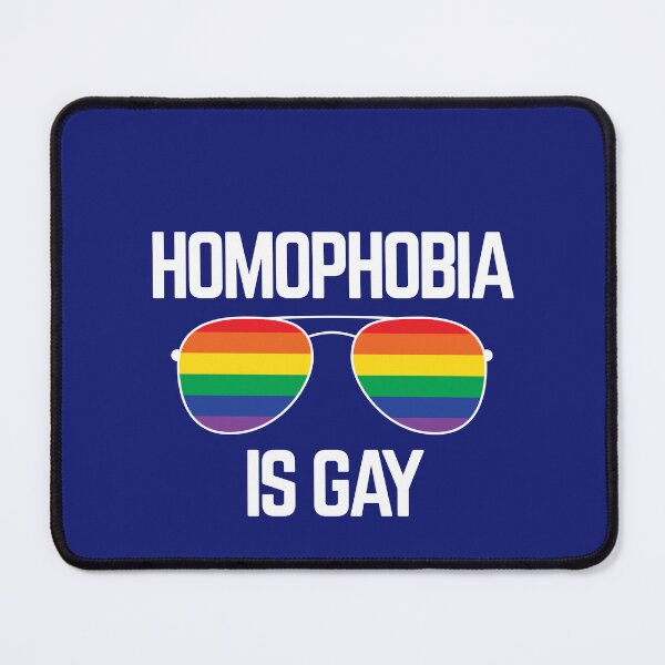Item preview, Funny LGBT Quote HOMOPHOBIA IS GAY Rainbow Sunglasses Gay Flag designed and sold by Lightfield.