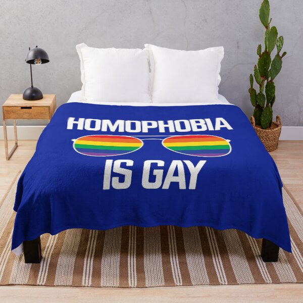 Item preview, Funny LGBT Quote HOMOPHOBIA IS GAY Rainbow Sunglasses Gay Flag designed and sold by Lightfield.