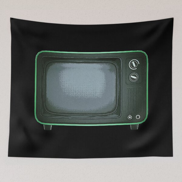 Item preview, No Signal TV - Retro Television - turn off the TV - green designed and sold by PeterADesign.