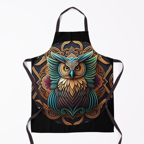 Item preview, Owl tribal mandala tattoo designed and sold by HappyTrippy.