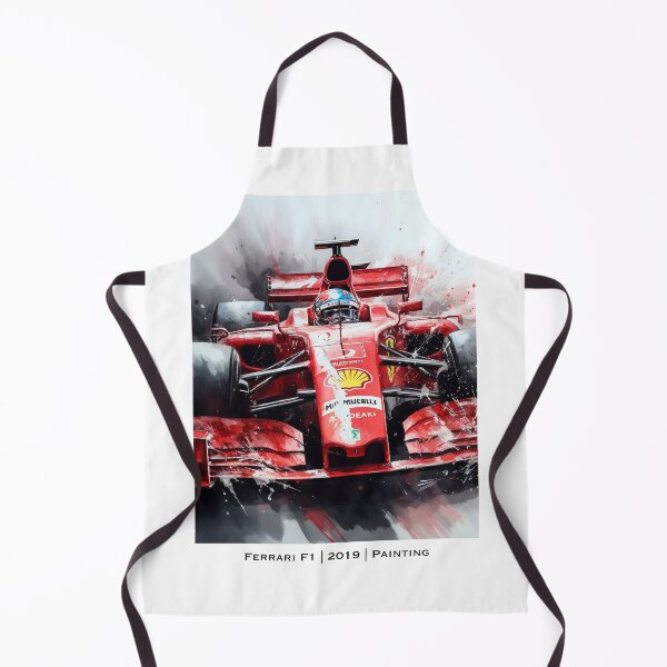 Item preview, Sebastian Vettel 2019 Ferrari SF90 F1 Watercolour Painting Print    designed and sold by PicTechNowArt.