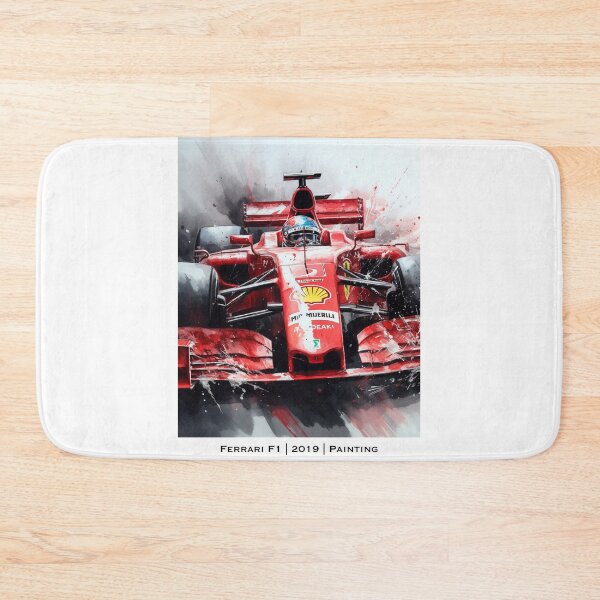 Item preview, Sebastian Vettel 2019 Ferrari SF90 F1 Watercolour Painting Print    designed and sold by PicTechNowArt.