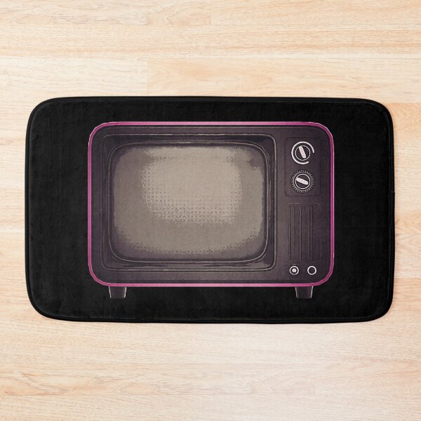 Item preview, No Signal TV - Retro Television - turn off the TV - pink designed and sold by PeterADesign.