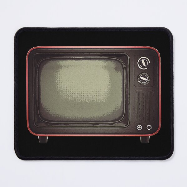 Item preview, No Signal TV - Retro Television - turn off the TV - red designed and sold by PeterADesign.