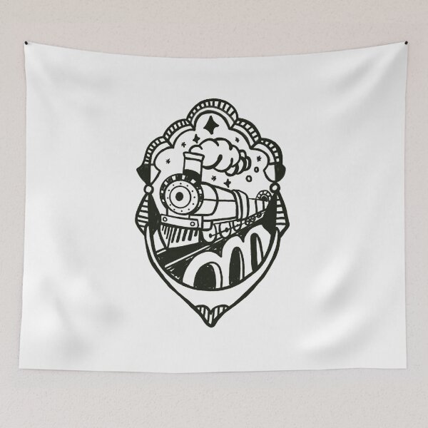 Item preview, railway design vintage love trains vintage train locomotive designed and sold by frikitren.
