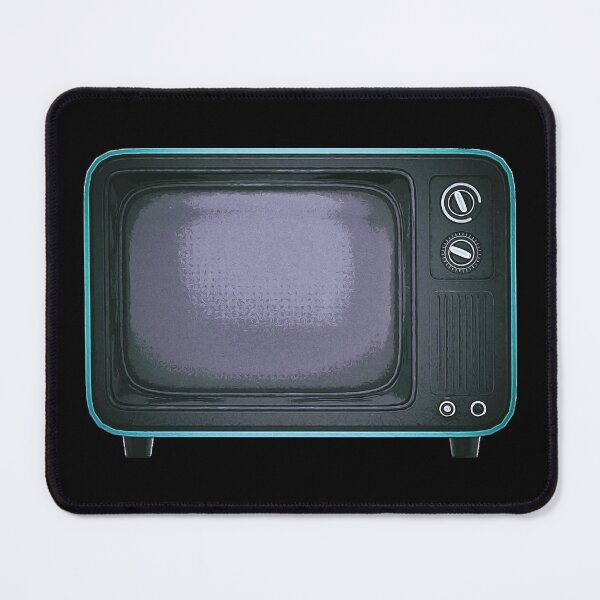 Item preview, No Signal TV - Retro Television - turn off the TV - teal designed and sold by PeterADesign.