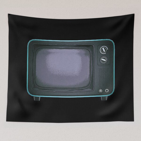 Item preview, No Signal TV - Retro Television - turn off the TV - teal designed and sold by PeterADesign.