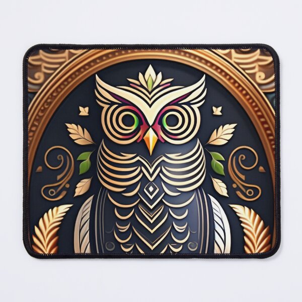 Item preview, Owl tribal mandala tattoo designed and sold by HappyTrippy.