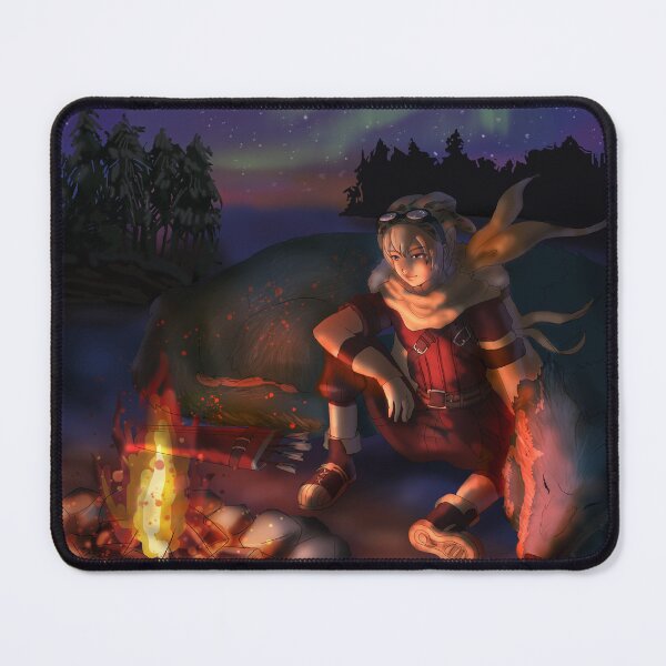 Item preview, Patrol in Snow with a sleeping wolf by campfire designed and sold by VinLoveArtworks.