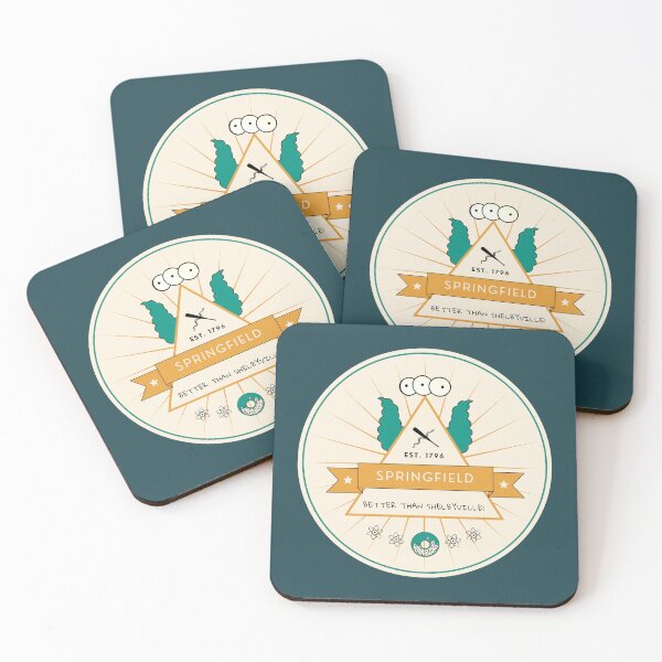 Item preview, Springfield coaster - gold designed and sold by Lucrezia Corti.