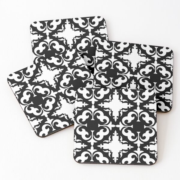 Item preview, Elegant  Arabic Islamic Pattern (7) - Minimal, Elegant, Simple ( Black & White ) Design designed and sold by FenMou.