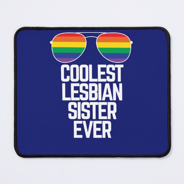 Item preview, COOLEST LESBIAN SISTER EVER Funny Gay Quote Rainbow Sunglasses LGBT Flag Gift designed and sold by Lightfield.