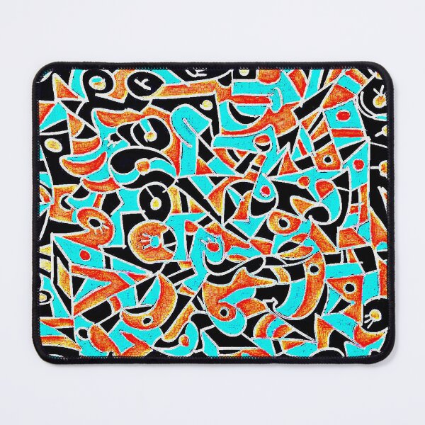 Item preview, Age Of Civilization, Brilliant Blue Mustard Yellow Abstract Art designed and sold by ubustudio.