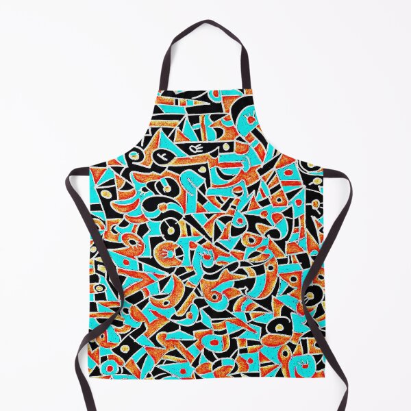 Item preview, Age Of Civilization, Brilliant Blue Mustard Yellow Abstract Art designed and sold by ubustudio.