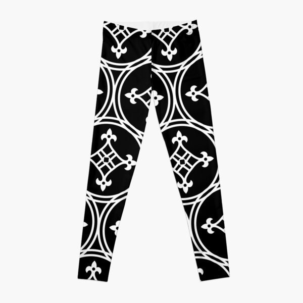 Womens Workout Yoga Arabic Mosaic Leggings White/Red/Black/Sky Blue