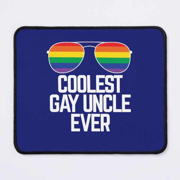 Item preview, COOLEST GAY UNCLE EVER Funny Gay Quote Rainbow Sunglasses LGBT Flag Gift designed and sold by Lightfield.