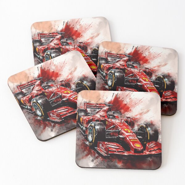 Item preview, Sebastian Vettel 2020 Ferrari SF1000 F1 Watercolour Painting Print    designed and sold by PicTechNowArt.