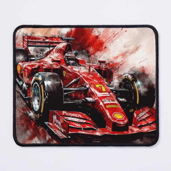 Item preview, Sebastian Vettel 2020 Ferrari SF1000 F1 Watercolour Painting Print designed and sold by PicTechNowArt.