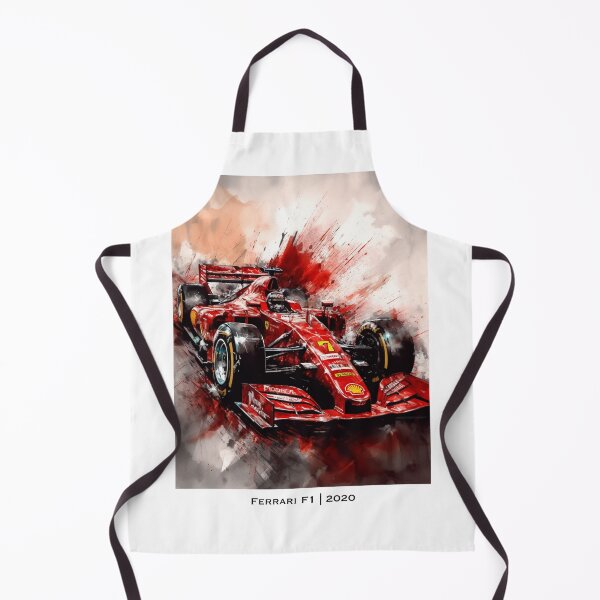 Item preview, Sebastian Vettel 2020 Ferrari SF1000 F1 Watercolour Painting Print designed and sold by PicTechNowArt.
