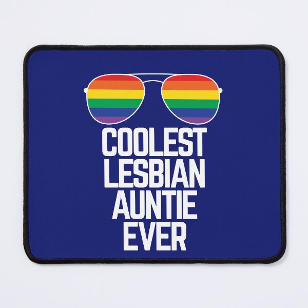 Item preview, COOLEST LESBIAN AUNTIE EVER Funny Gay Quote Rainbow Sunglasses LGBT Flag Gift designed and sold by Lightfield.