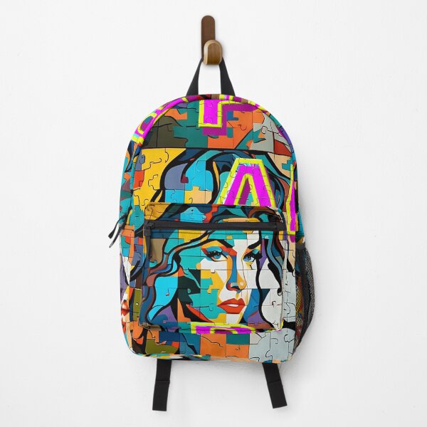Item preview, Woman in Puzzle pop art style - vintage 90 retro designed and sold by jolashop.