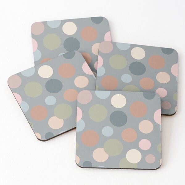 Item preview, Retro 70s color palette random dots pattern designed and sold by ankka.