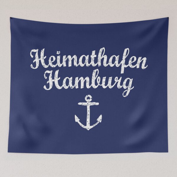 Item preview, Homeport Hamburg (vintage white) Hamburg designed and sold by theshirtshops.