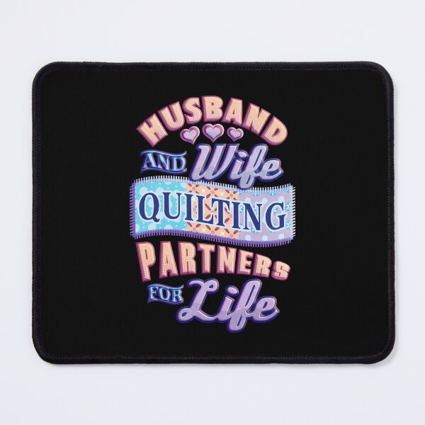 Item preview, Quilting Partners for Life - Husband and Wife Team | Quilter and Sewist designed and sold by Dancing Dolphin Crafts.