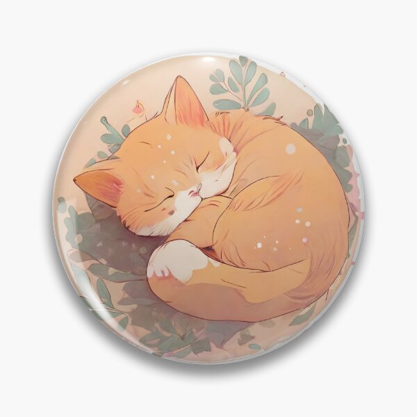 Item preview, Cute Sleeping Cat Symmetrical Design designed and sold by Asuka-Chan.