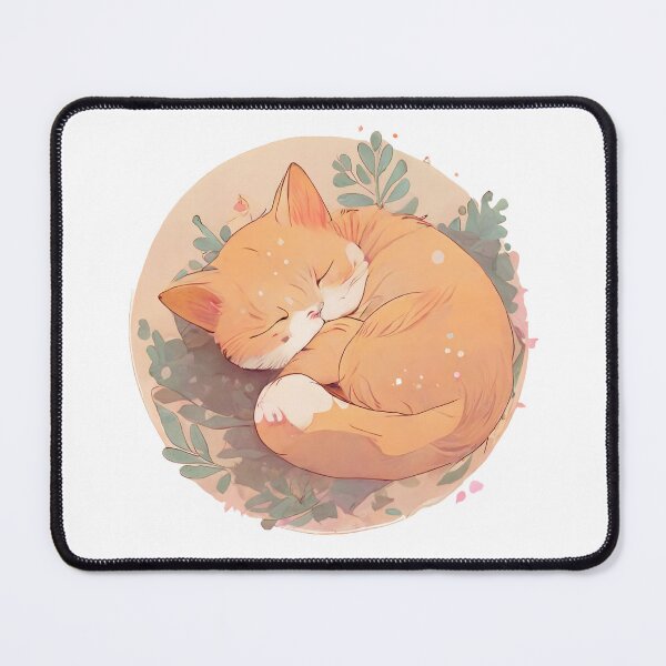 Item preview, Cute Sleeping Cat Symmetrical Design designed and sold by Asuka-Chan.