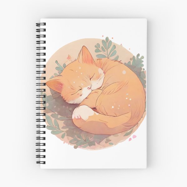 Item preview, Cute Sleeping Cat Symmetrical Design designed and sold by Asuka-Chan.