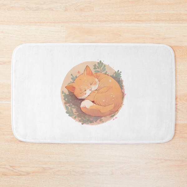 Item preview, Cute Sleeping Cat Symmetrical Design designed and sold by Asuka-Chan.