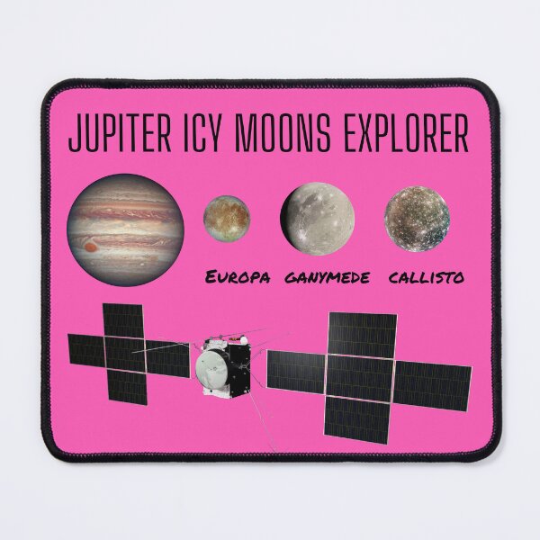 Item preview, JUICE Mission by ESA: Show Your Support for Jupiter Icy Moons Exploration by ESA - Perfect for Astronomers, Physicists, Teachers, Space Enthusiasts, and Science Lovers designed and sold by marboywonderboy.