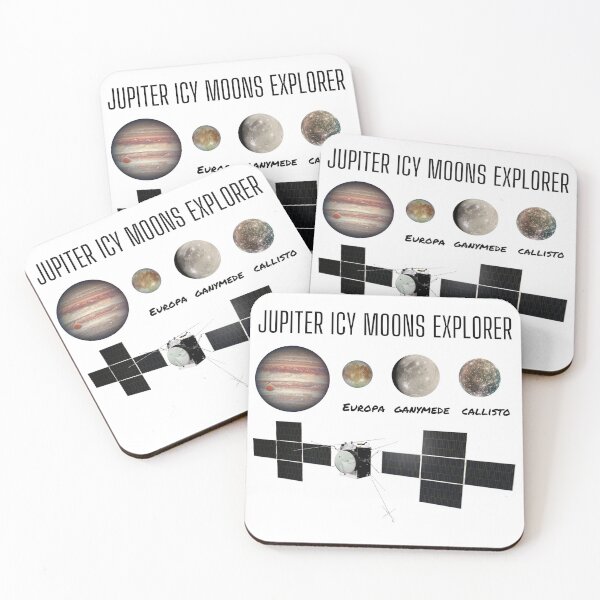 Item preview, JUICE Mission by ESA: Show Your Support for Jupiter Icy Moons Exploration by ESA - Perfect for Astronomers, Physicists, Teachers, Space Enthusiasts, and Science Lovers designed and sold by marboywonderboy.