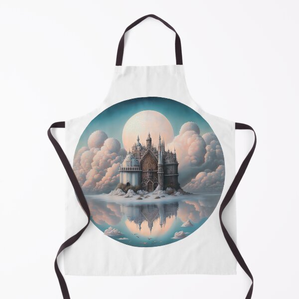 Item preview, The Fortress of Dreams: A Painting of a Castle on a Lake designed and sold by Broskan.