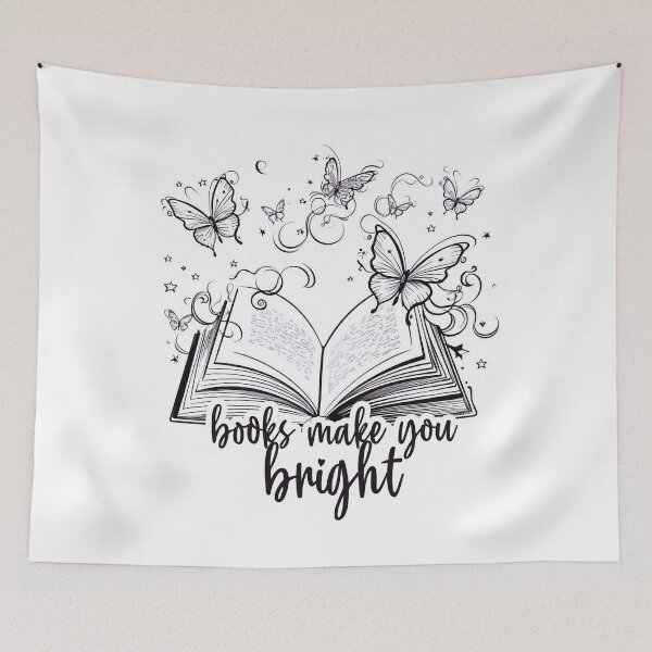 Artikelvorschau, Books make you bright entworfen und verkauft von knuppify.