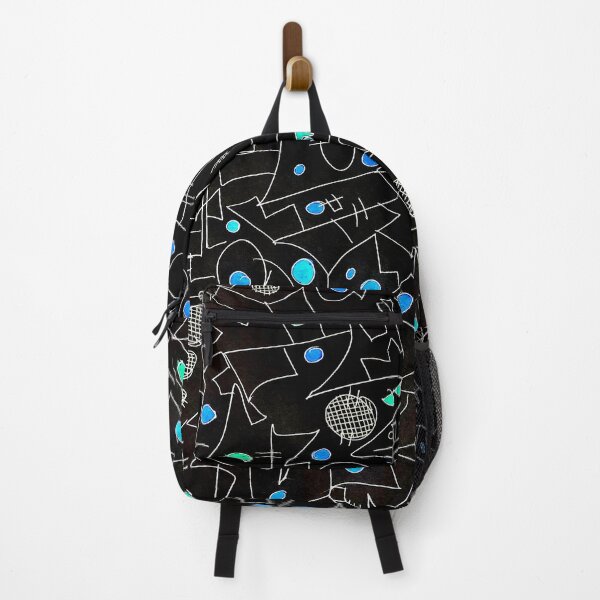 Item preview, Space Party, Blue, Black, And Green Abstract Art designed and sold by ubustudio.