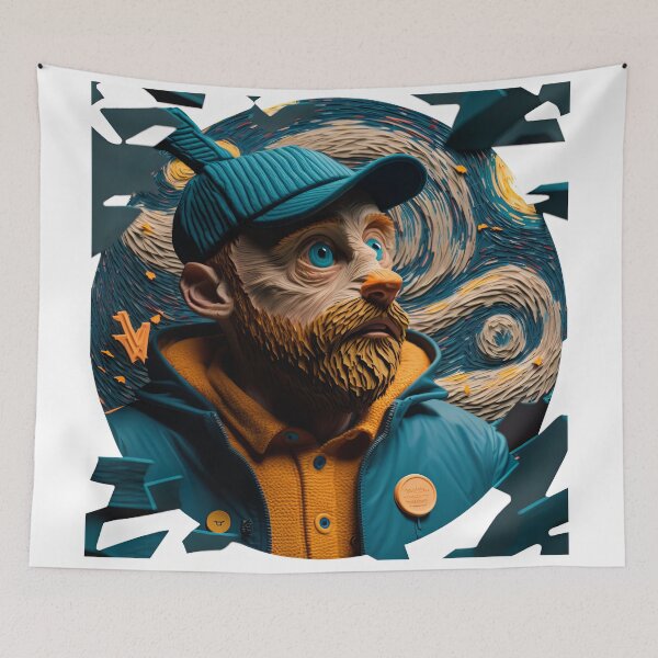 Item preview, The Digital Van Gogh Selfie designed and sold by tdigitalvangogh.