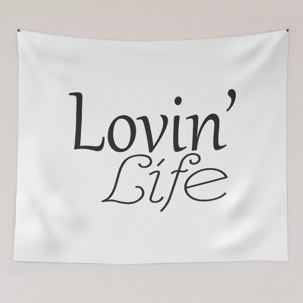 Item preview, Lovin' Life Text designed and sold by type-and-create.