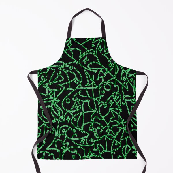 Item preview, Wax Seal, Green And Black Abstract Art designed and sold by ubustudio.