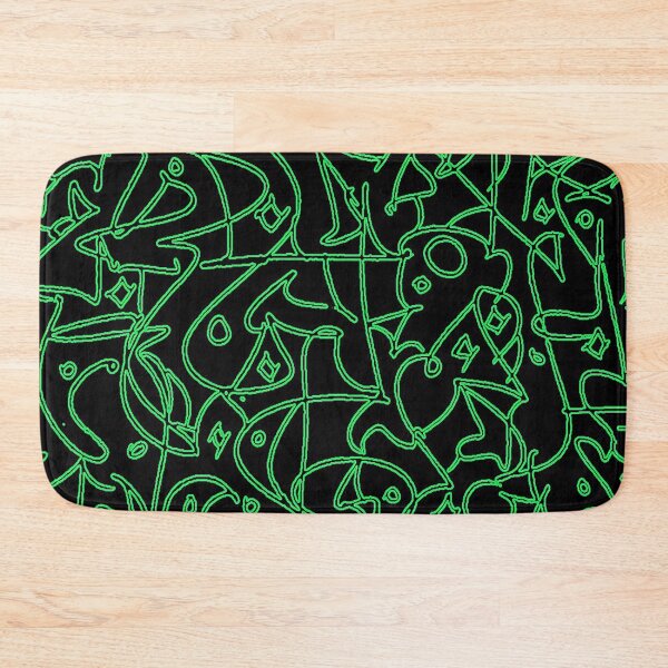 Item preview, Wax Seal, Green And Black Abstract Art designed and sold by ubustudio.