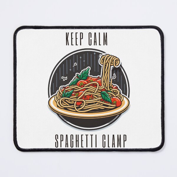 Item preview, keep calm and spaghetti clamp designed and sold by printiesart.