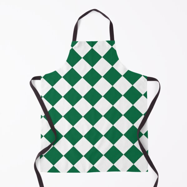 Item preview, Diagonal green and white square checkered pattern. Chessboard. Checkerboard. Check pattern designed and sold by Opalaeo.