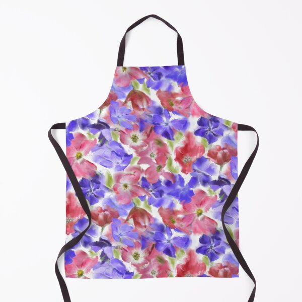 Item preview, Myrtle Vinca Minor Dogwood Watercolor Pattern Design designed and sold by Tina Veenstra.