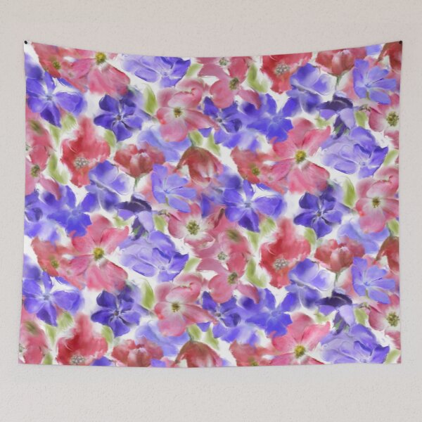 Item preview, Myrtle Vinca Minor Dogwood Watercolor Pattern  Design  designed and sold by Tina Veenstra.