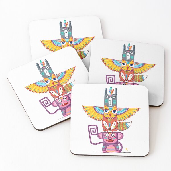 Item preview, wild kids totem in color designed and sold by eli gallego.